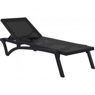 Pacific Sling Stackable Commercial Chaise Lounge
